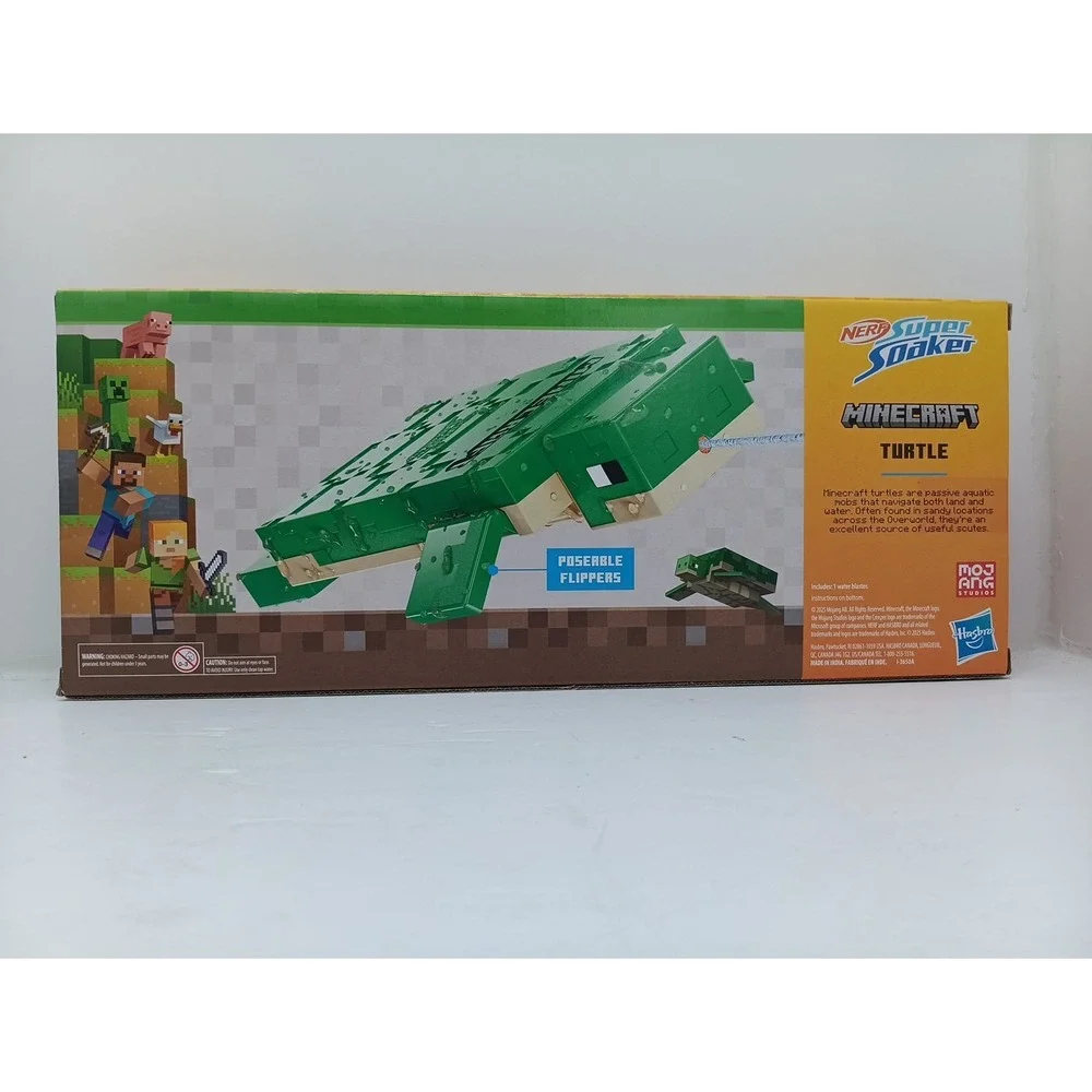 Perfect Minecraft Turtle Super Water Blaster Brand New Sealed